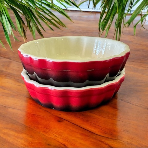 ROCQ Parisian Patisserie Scalloped Tart, Quiche & Flan Dishes - Set of 2 - Picture 2 of 11